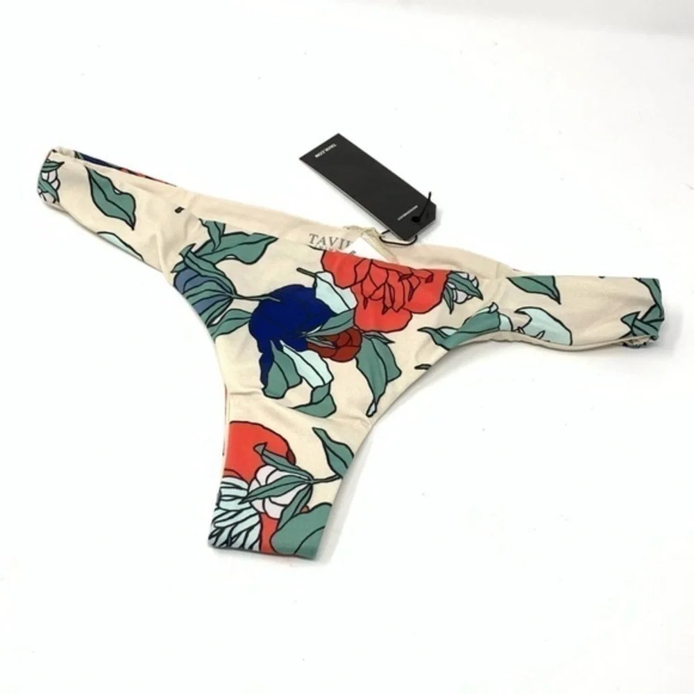 Tavik ALI‎ mini swim bottom emma floral tapioca SIZE L NWT